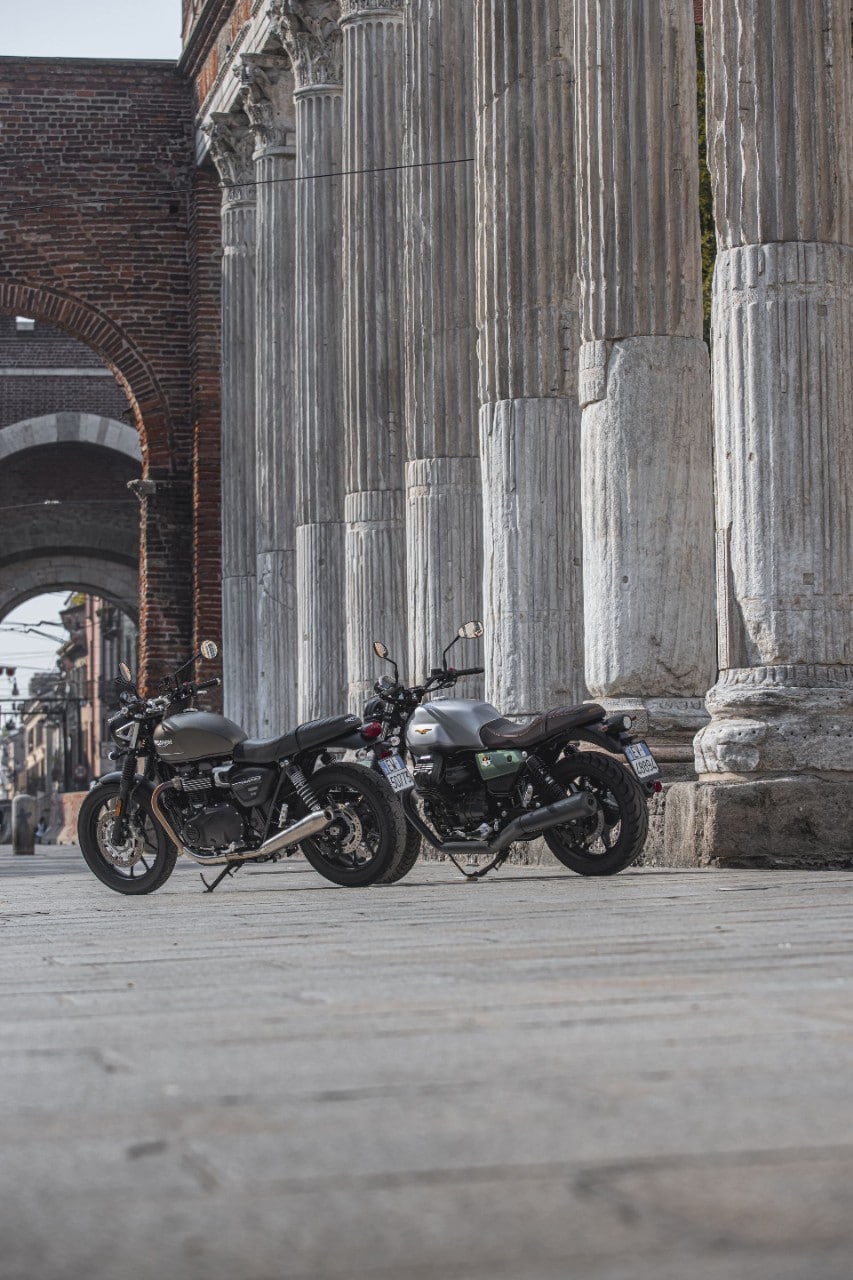 Moto Guzzi V7 Centenario e Triumph Street Twin: questione di PEDIGREE